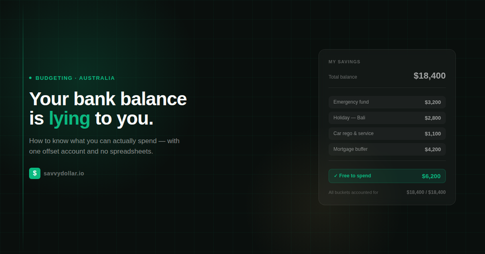 How to actually budget with an offset account (without opening more accounts)
